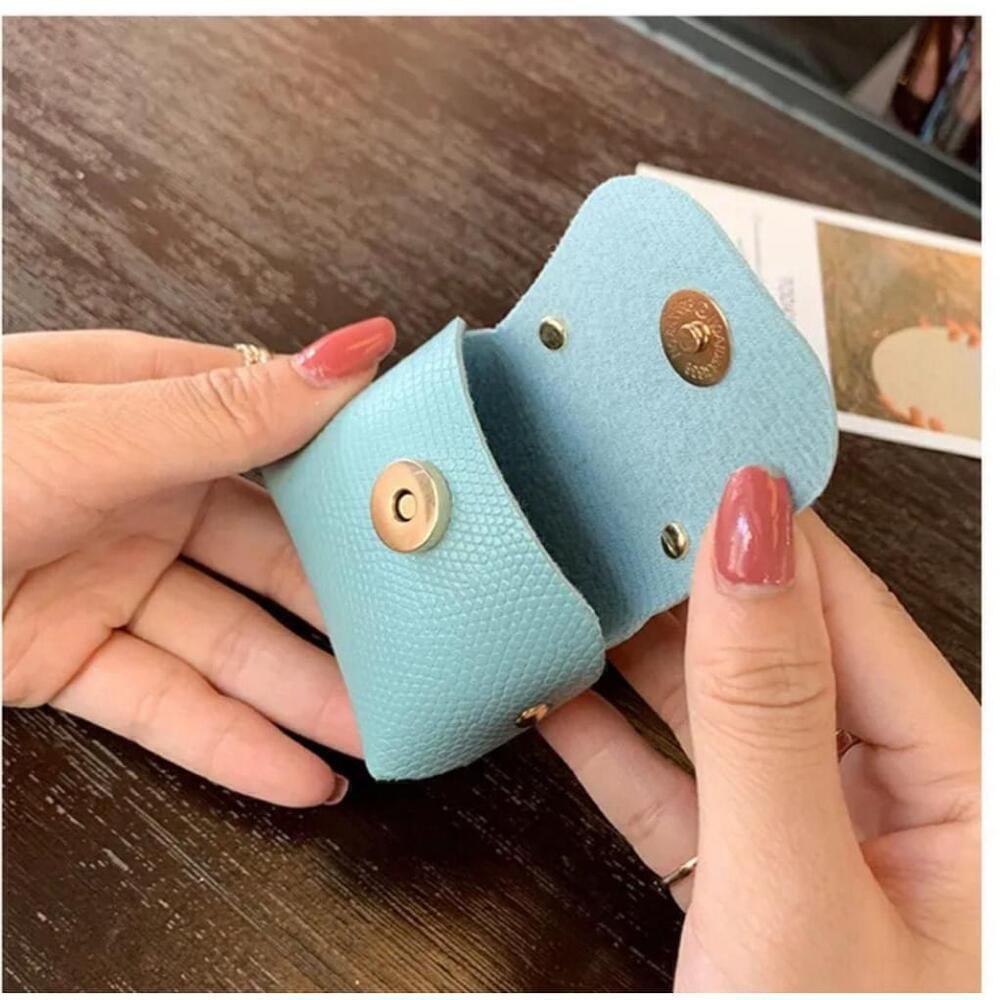 Bag Shaped Keychain In Light Blue - Picture 3 of 4